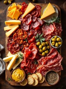 this is a Meat and Cheese Charcuterie Board