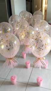this is a Confetti Balloons for a baby shower