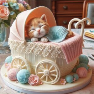 this is a Cute Critters Cake for a baby sower