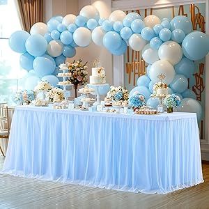 this is a Colorful Skirted Table Displays