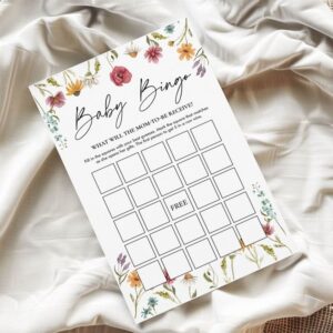 this is a Baby Shower Bingo Cards