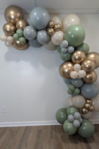 this is a Balloon Garlands for a baby shower