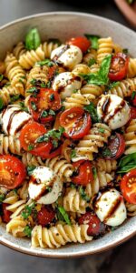 this is a Caprese Pasta Salad