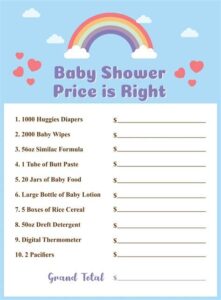 this is a The Price is Right: Baby Edition game