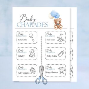 this is a Baby Shower Charades game