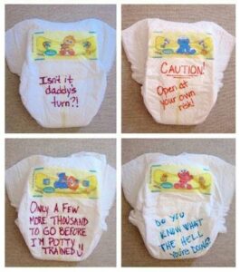 this is a Diaper Messages game