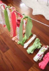 this is a DIY Garland from Scrap Fabric