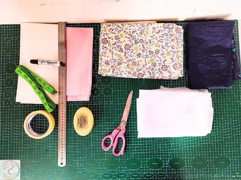 materials-and-tools-for-reversible-bucket-hat-tutorial