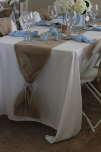 this is a DIY Table Runners for a baby shower