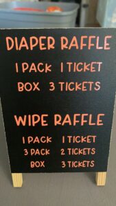 this is a Diaper Raffle game