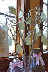 this is a . Baby Shower “Wishes for Baby” Tree