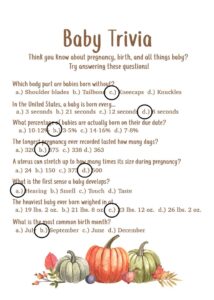 this is a Baby Trivia Challenge game