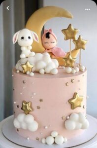 this is a Moon and Stars Cake