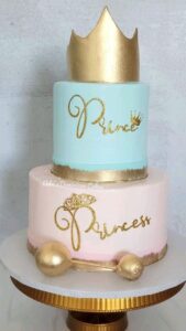 this is a Princess or Prince Crowns cake