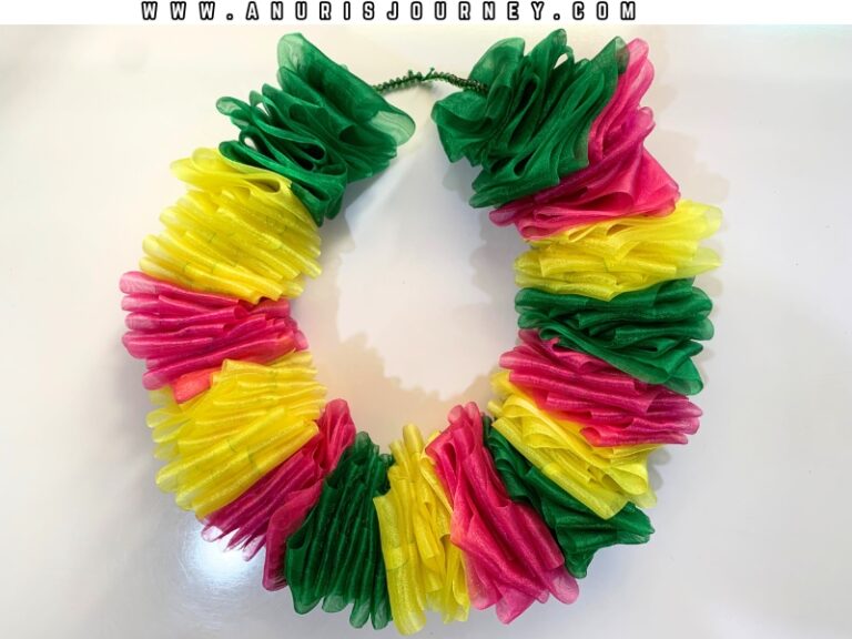 How to Make an Organza Flower Garland