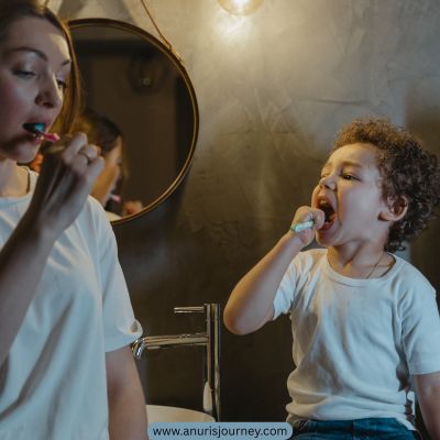 mum-and-toodler-brushing-teeth-as-one-of-The-Secret-to-Getting-a-Toddler-to-Brush-Their-Teeth-Without-Tears 
