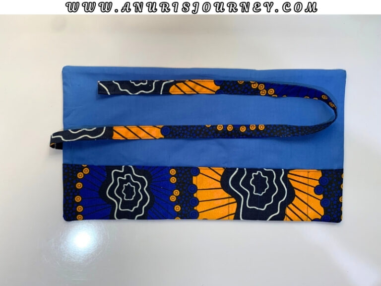 DIY Makeup Brush Roll Sewing Tutorial