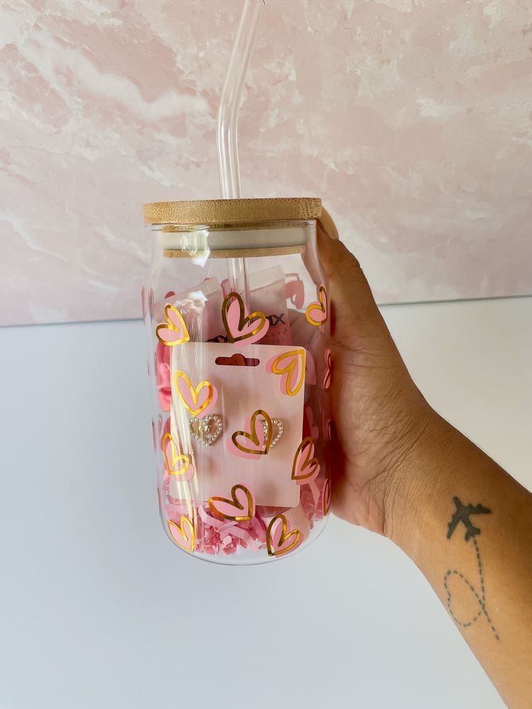 Storage jars with pastel vinyl labels