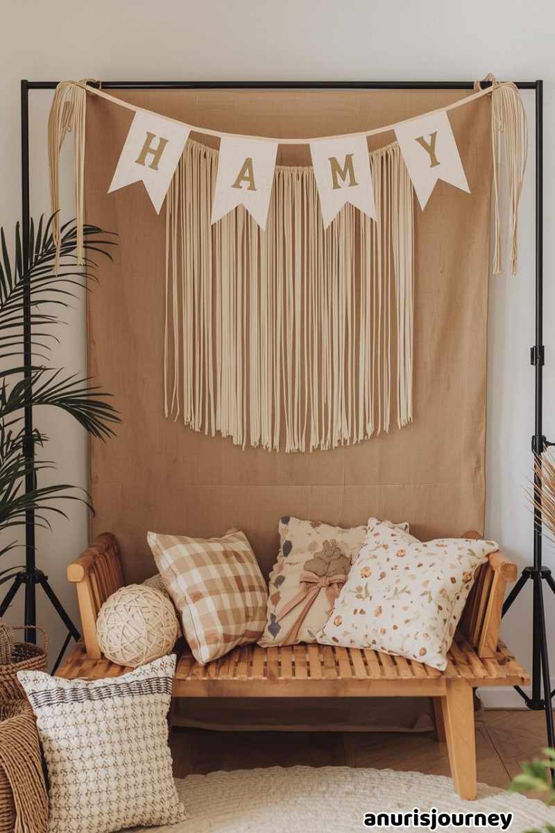 A Set Up Family Photo Corner