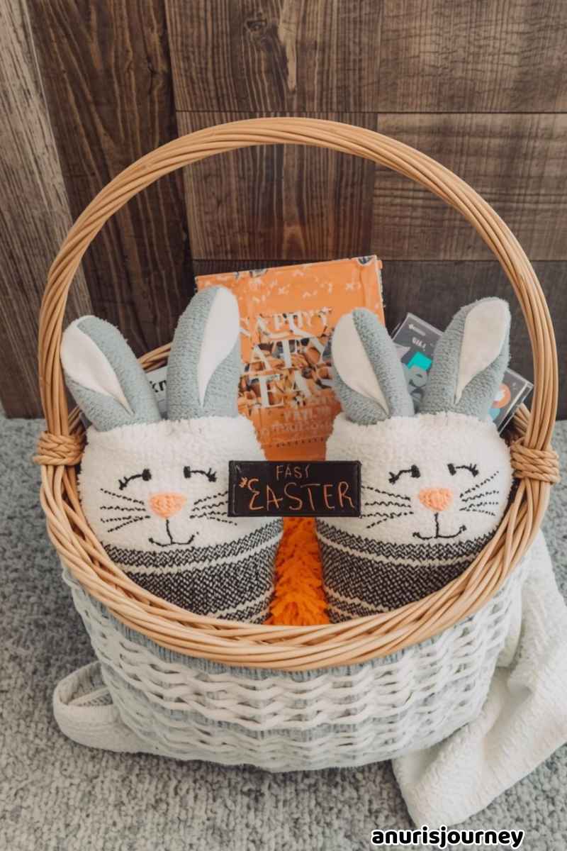 A Basket of Slippers or Cozy Socks