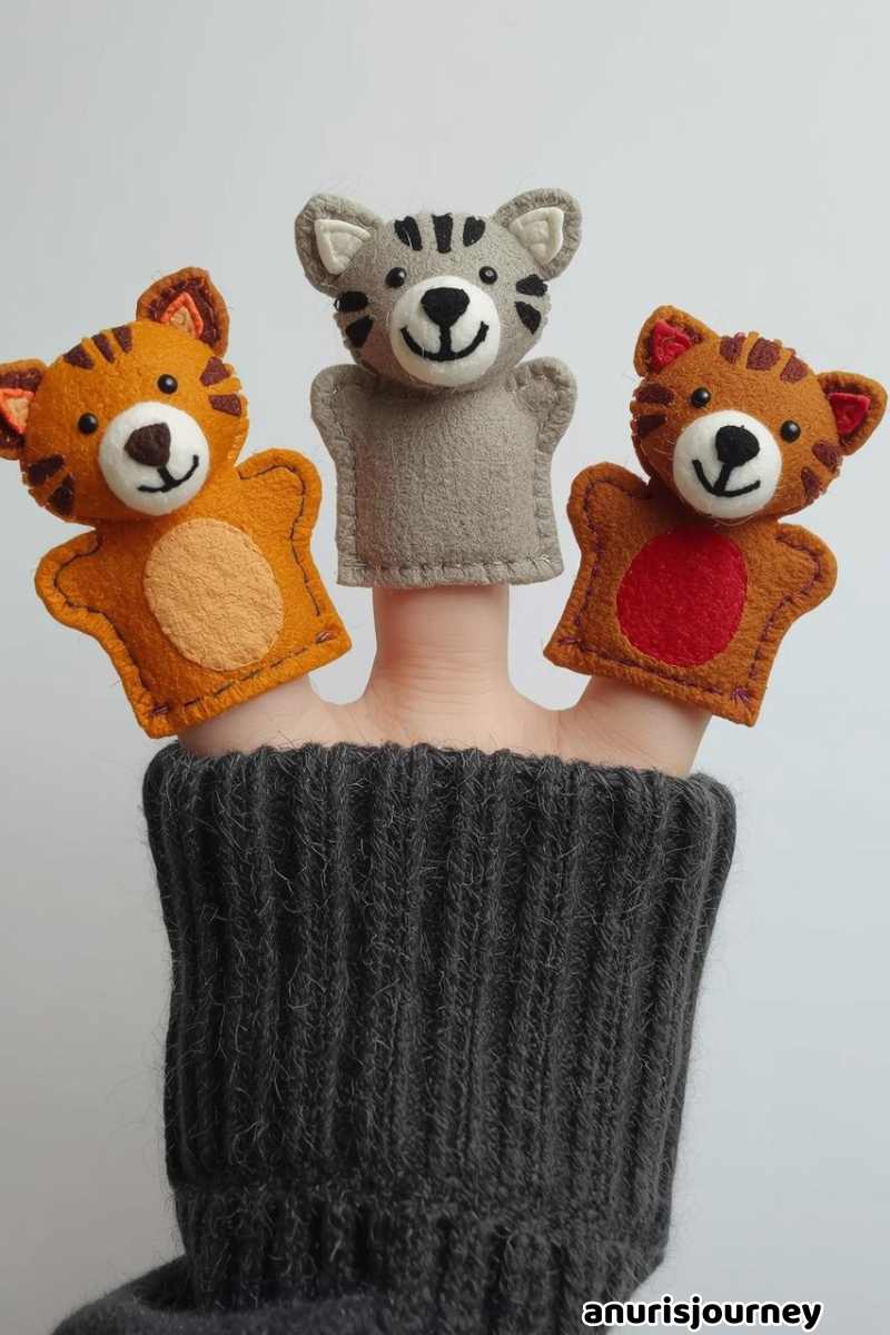 Felt Animal Finger Puppets