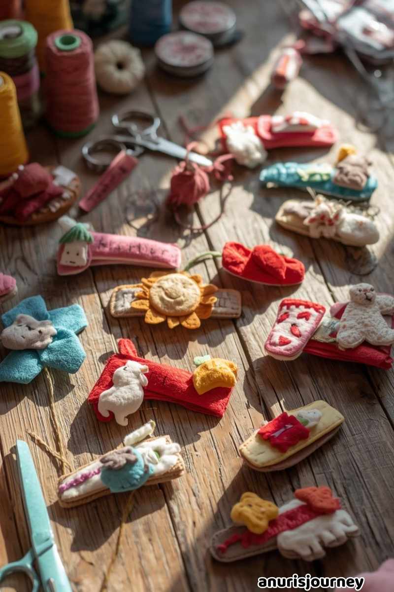 Felt Hair Clips