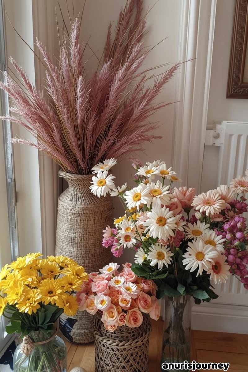 flower placed everywhere.