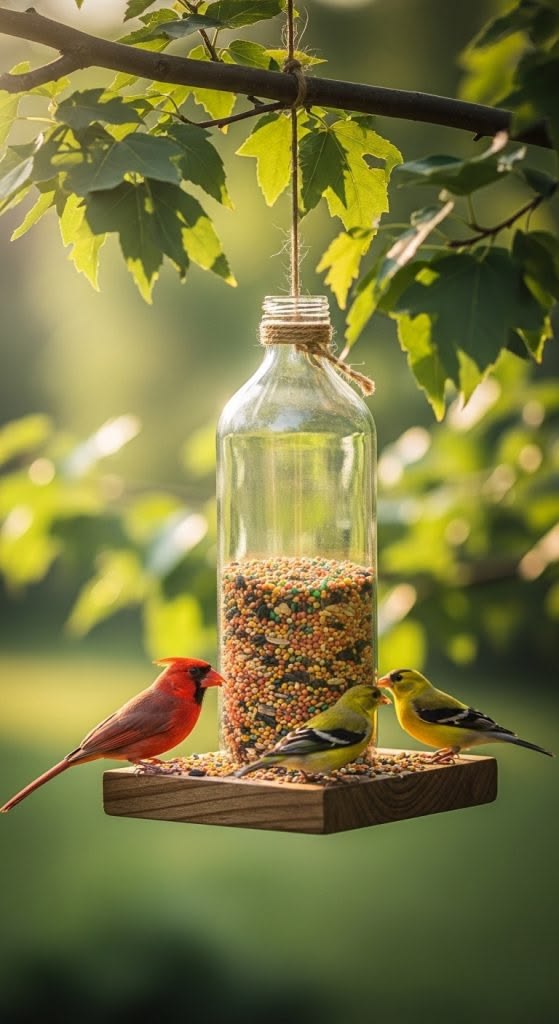 Bottle Bird Feeders