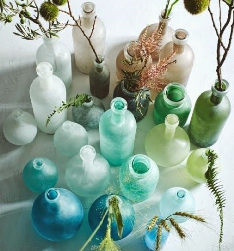 Frosted Glass Bottles