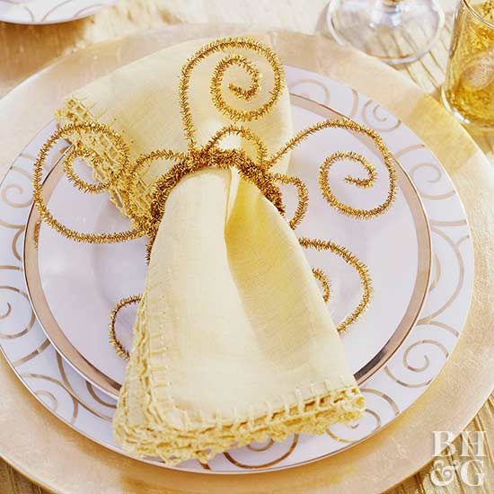 Pipe Cleaner Napkin Rings