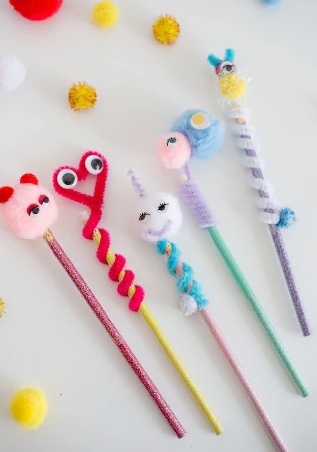 Pipe Cleaner Pencil Toppers