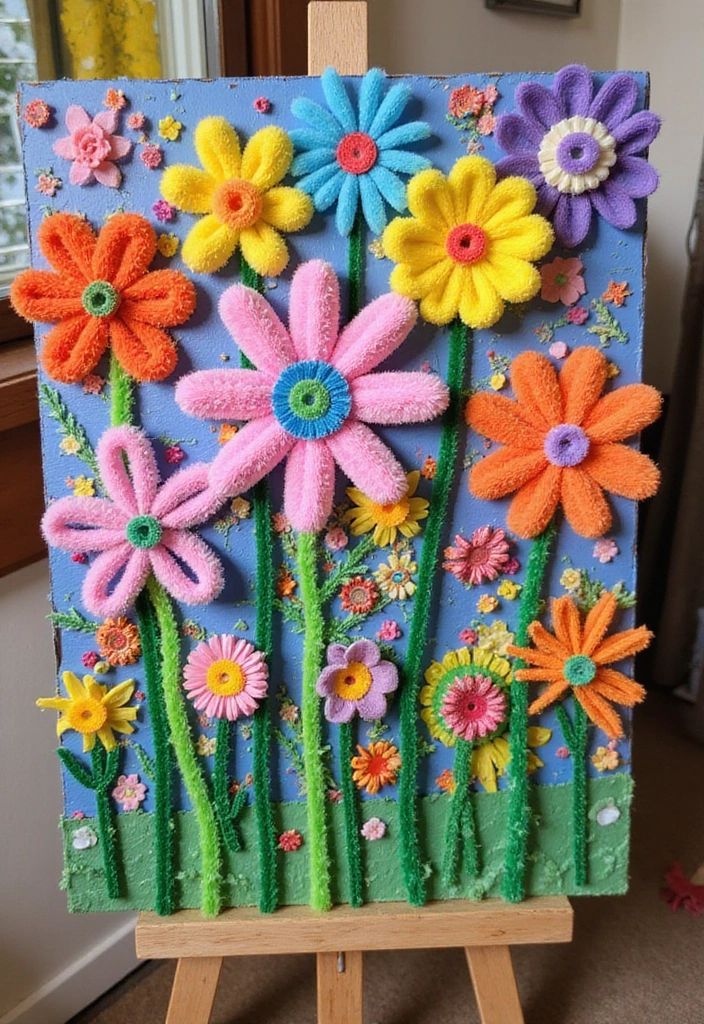 Pipe Cleaner Wall Art