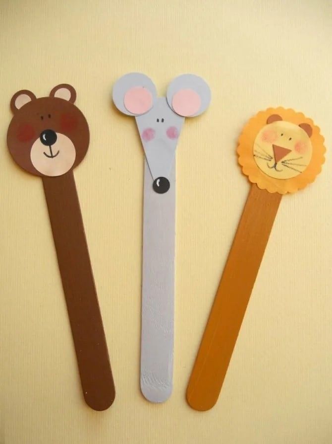Popsicle Stick Bookmarks