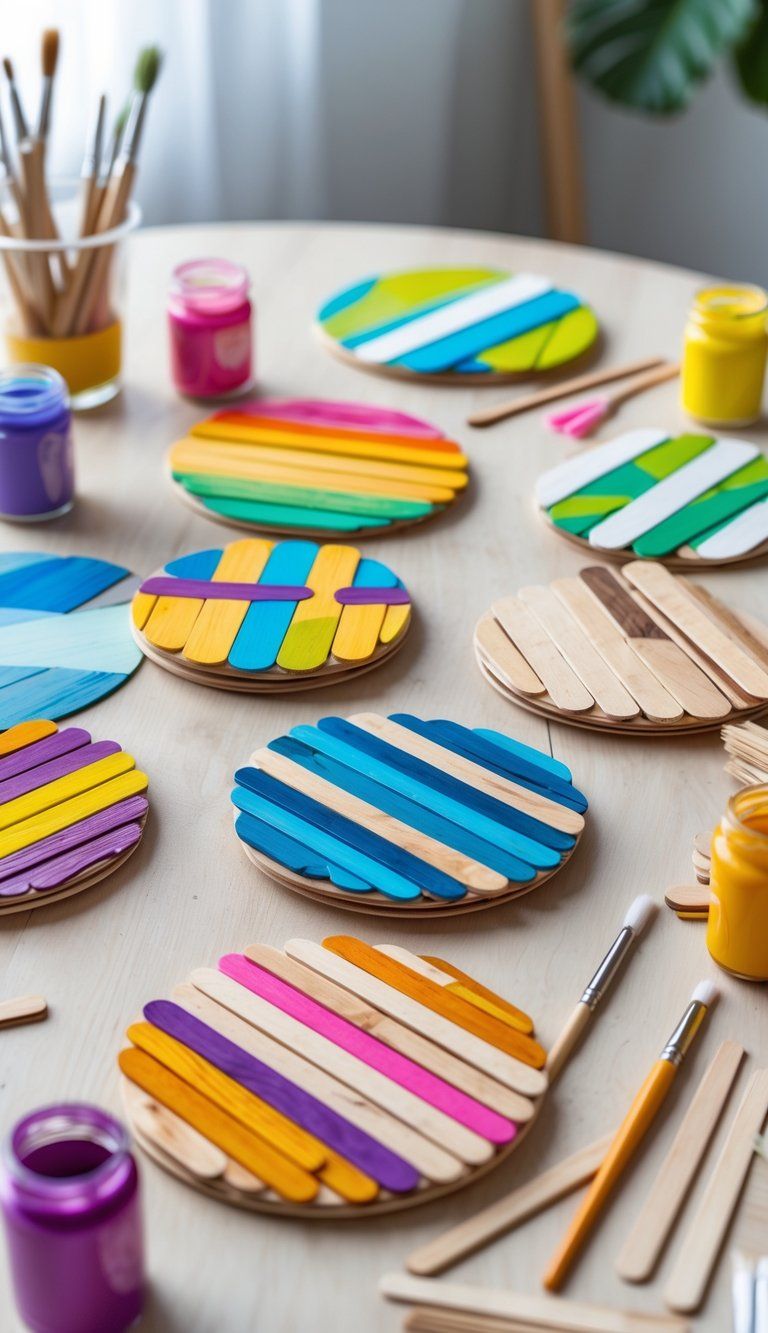 Popsicle Stick Coasters