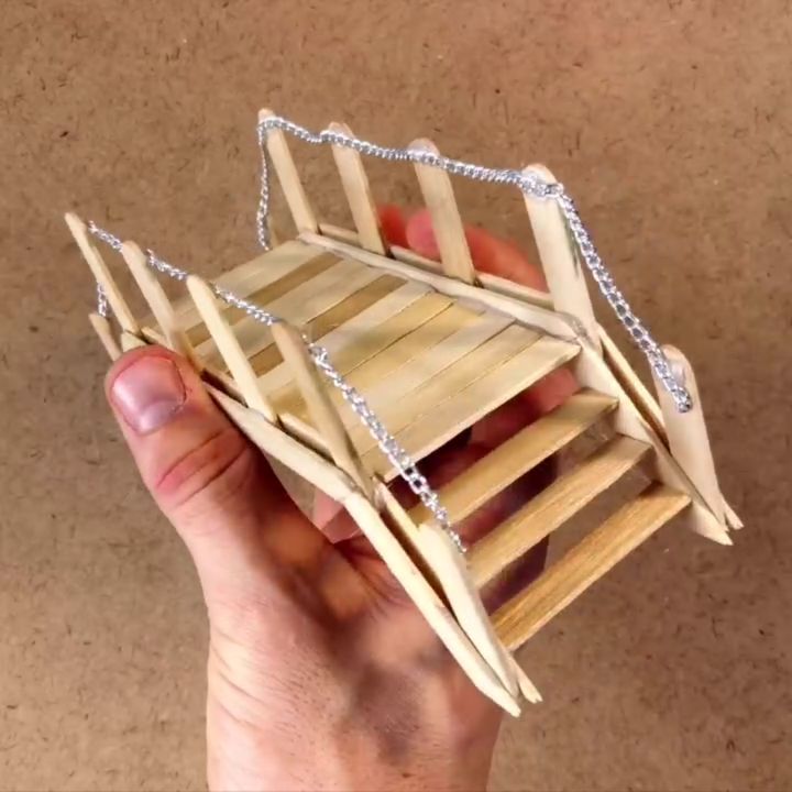 Popsicle Stick Mini Bridge