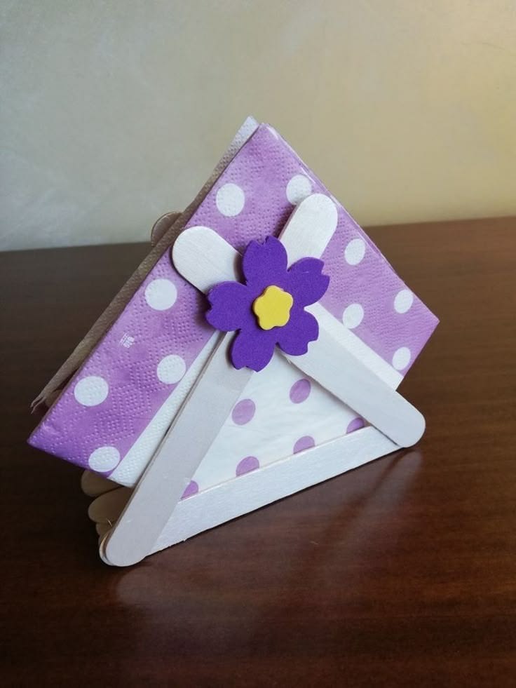 Popsicle Stick Napkin Holders