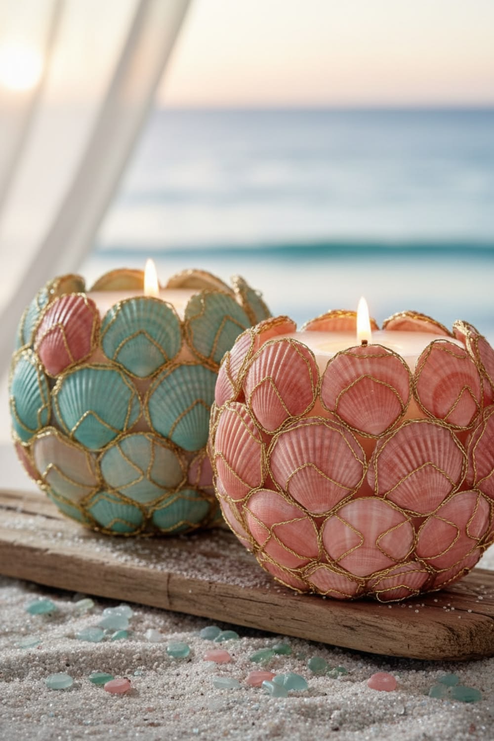 Seashell Candle Holders