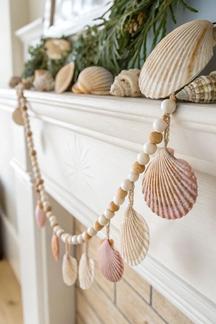 Seashell Garland with Beads