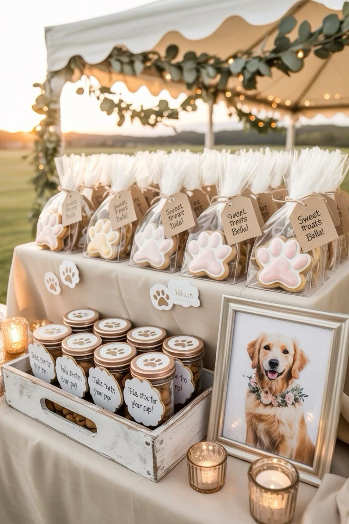 Dog-Friendly Wedding Favor Station