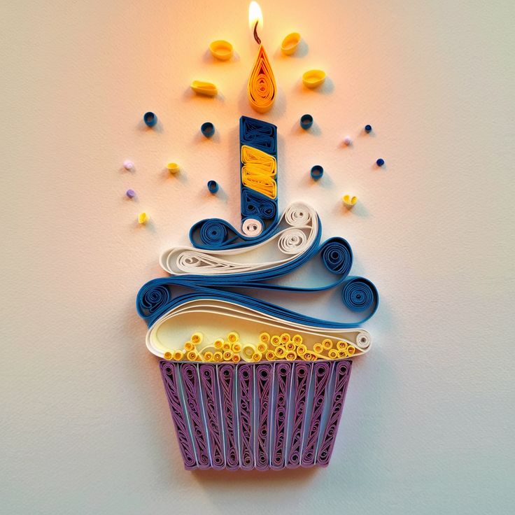Paper Quilling Cupcake Designs