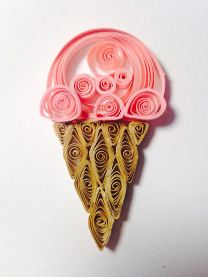 Paper Quilling Ice Cream Cones