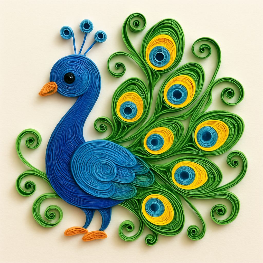 Paper Quilling Peacock