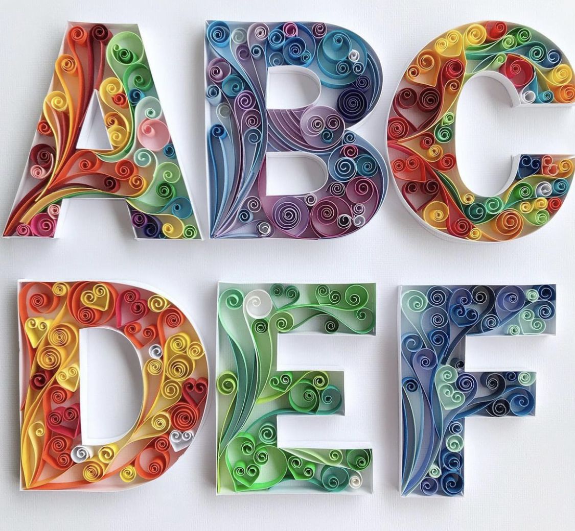 Quilling Letters and Words