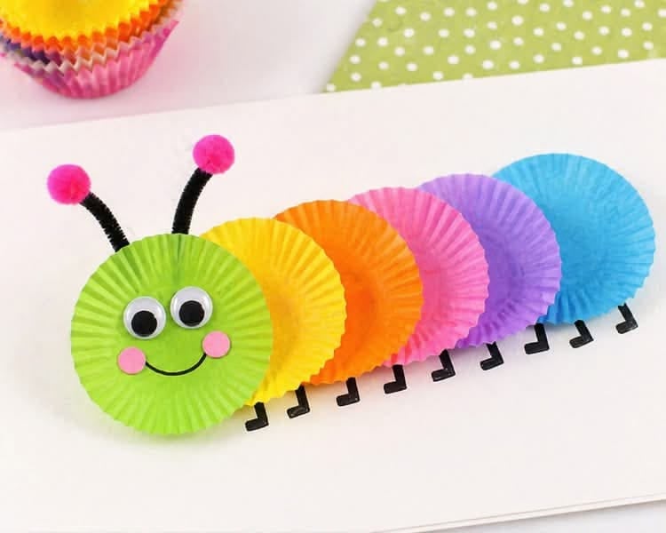 Cupcake Liner Caterpillar