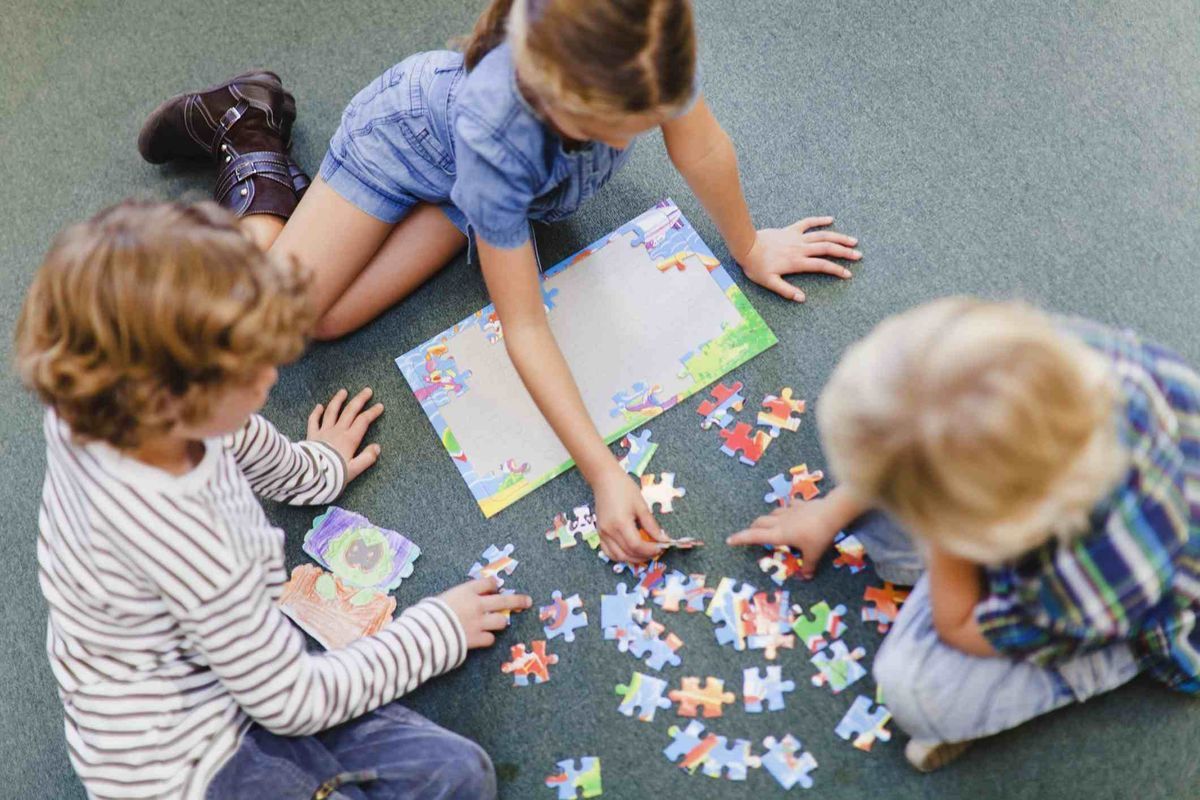 children playing game