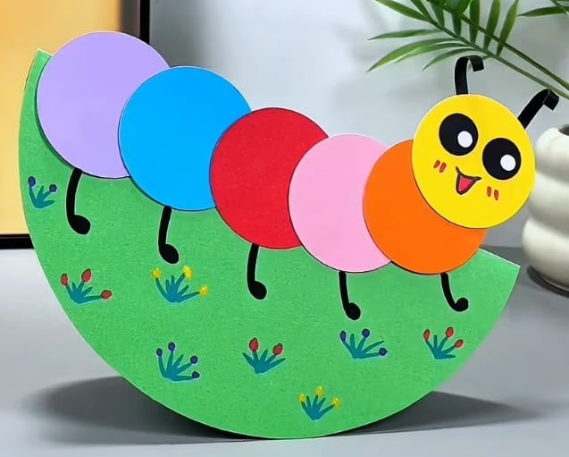 Paper Circle Caterpillar