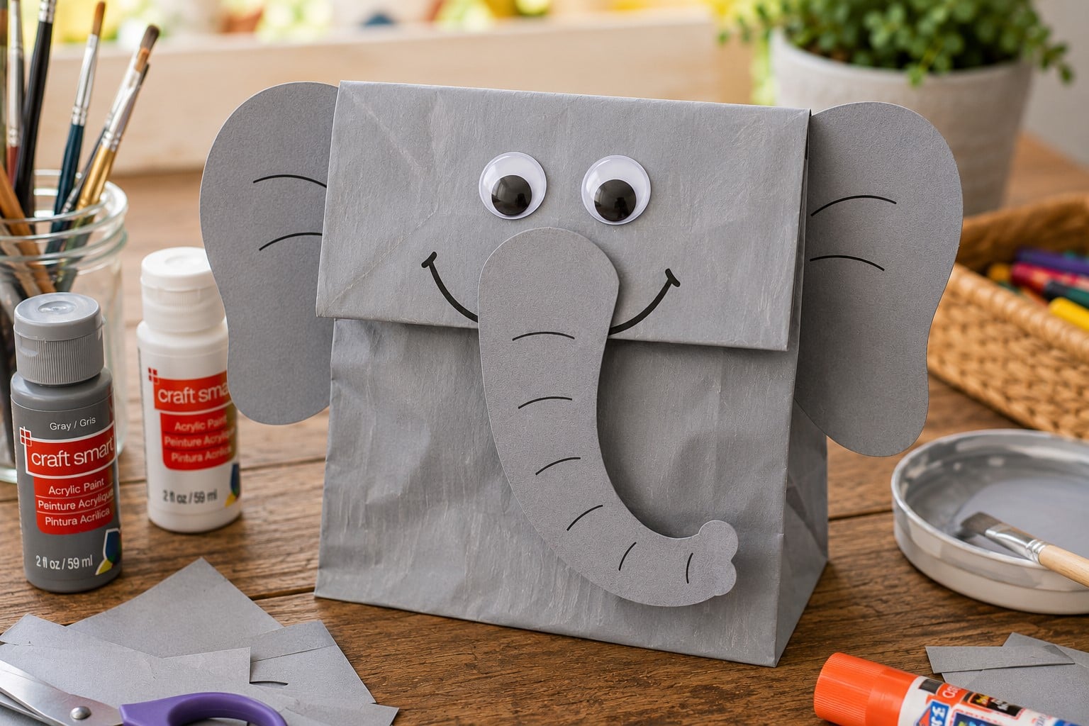 Elephant paper bag