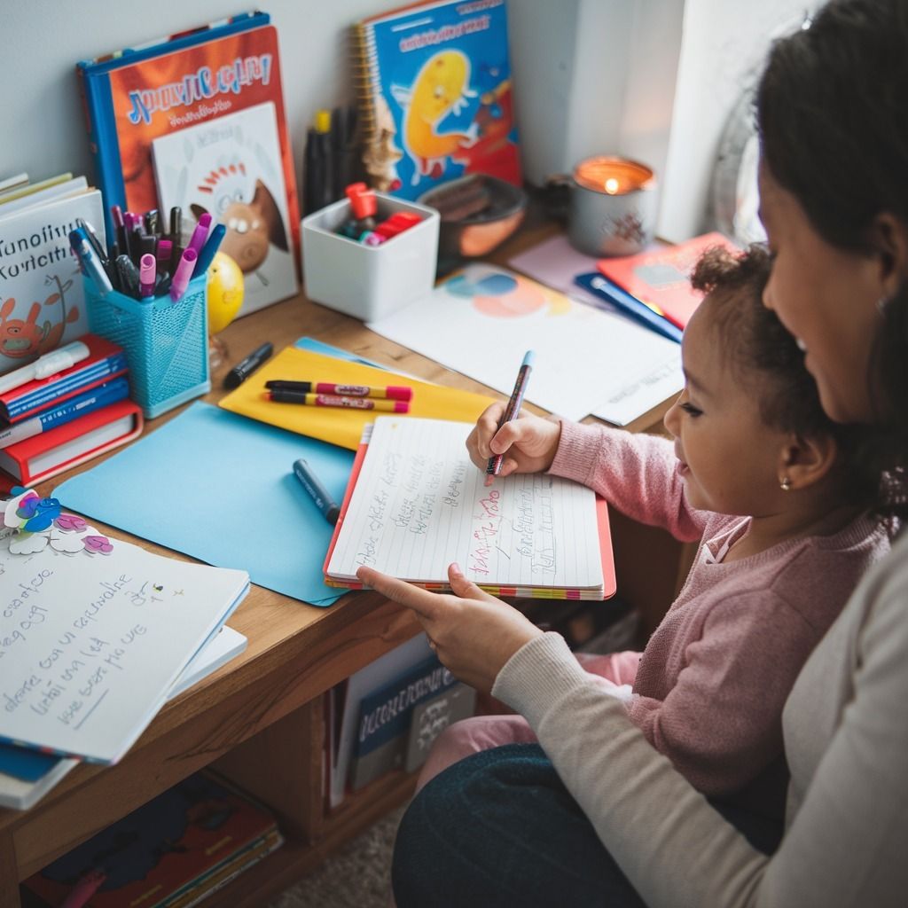 Encouraging your child to write.