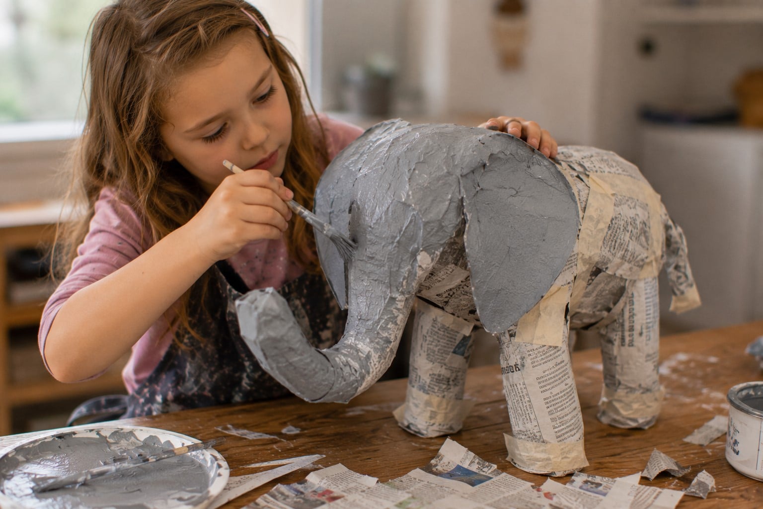 Newspaper elephant