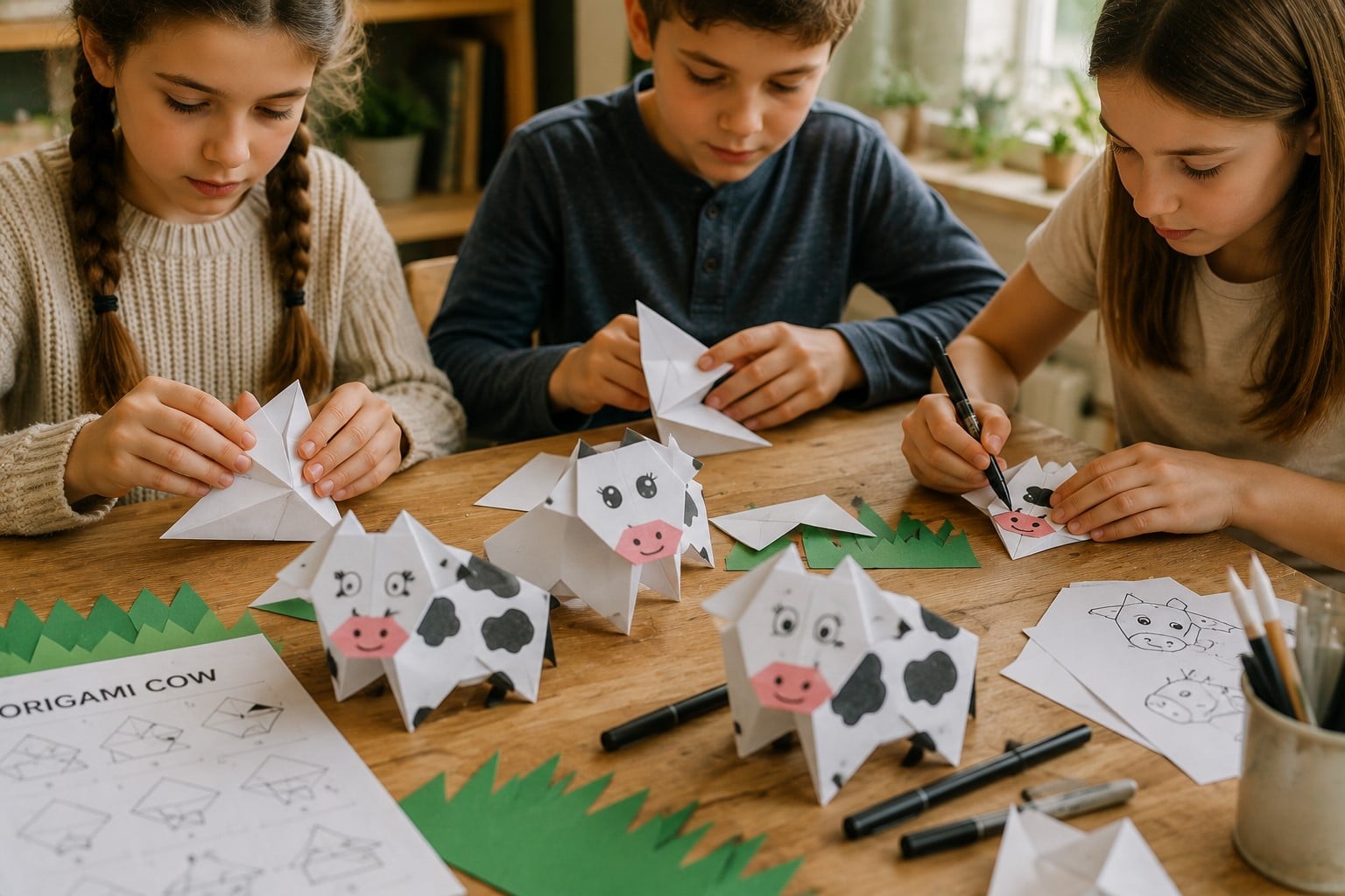 origami cow
